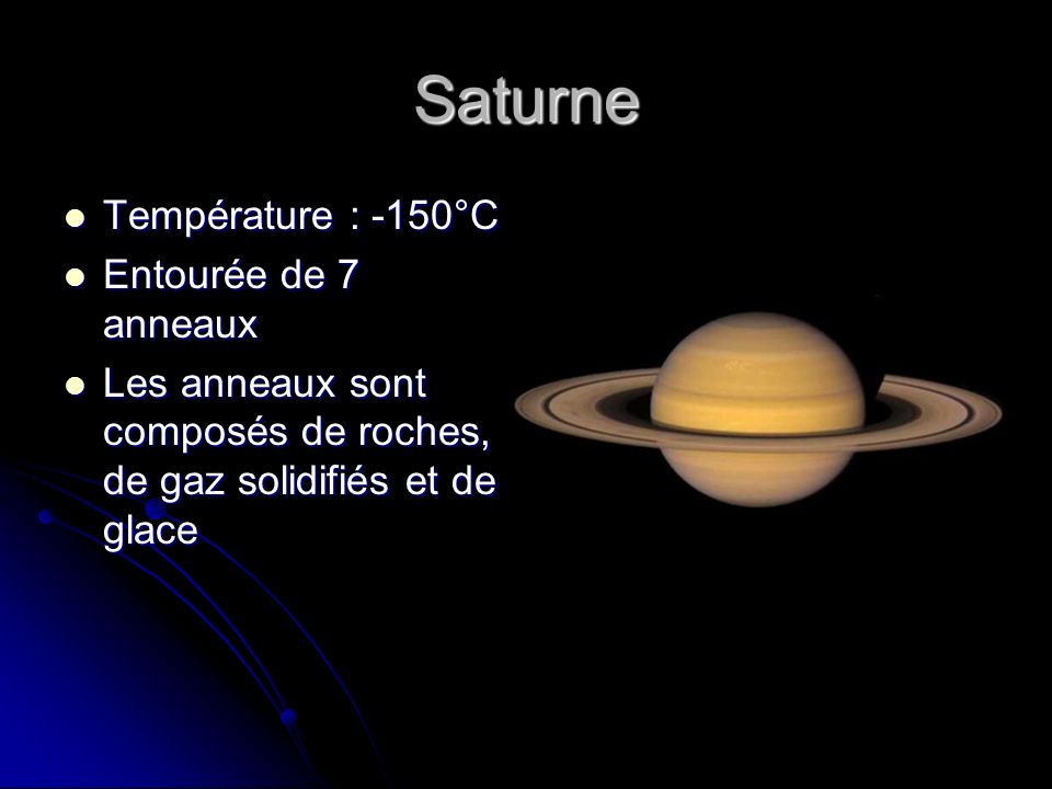 temperature de saturne